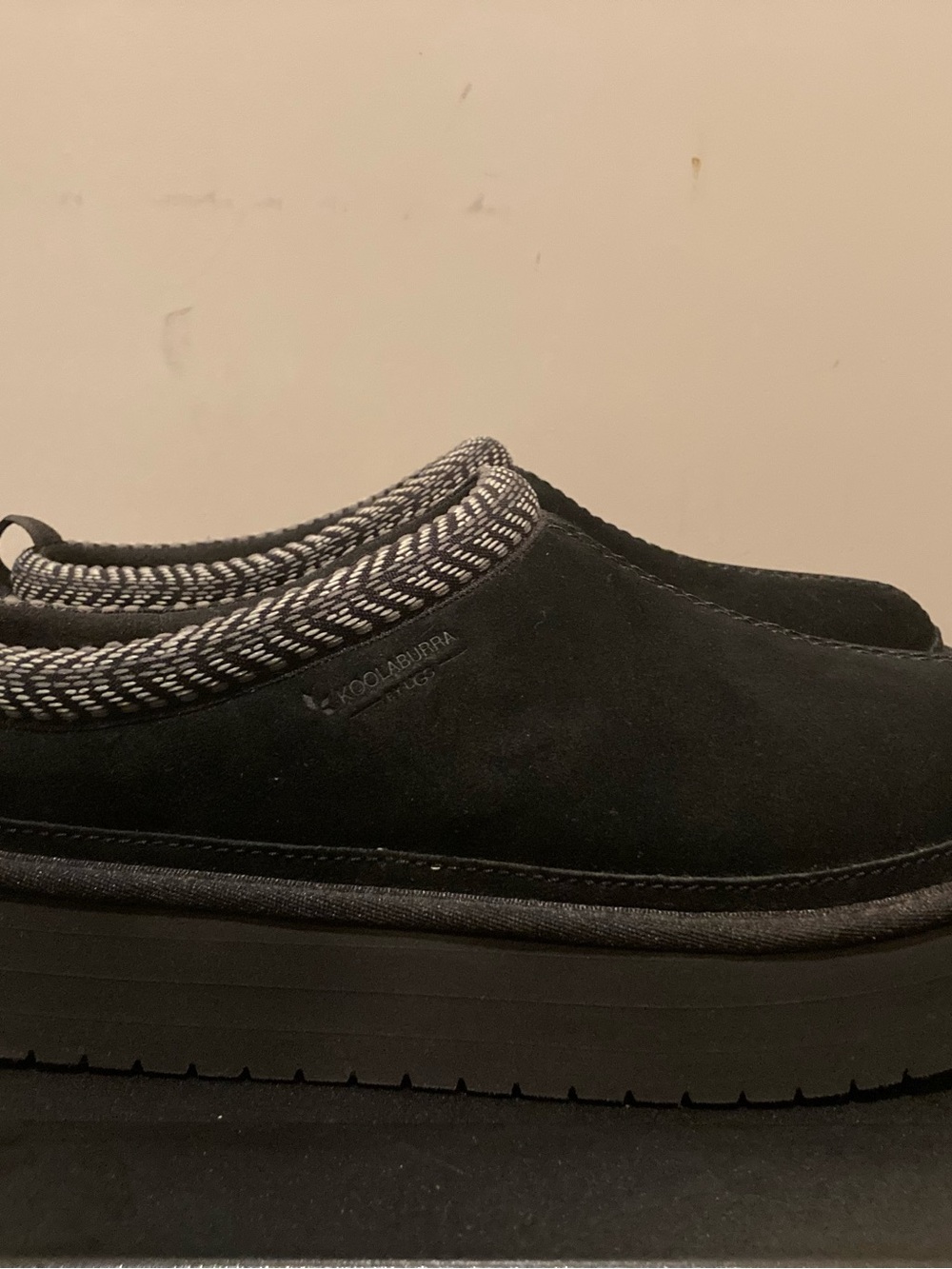 Koolaburra by UGG Burree Platform Slippers in Black, Women’s Size 12.